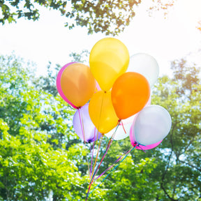 Colourful birthday balloons